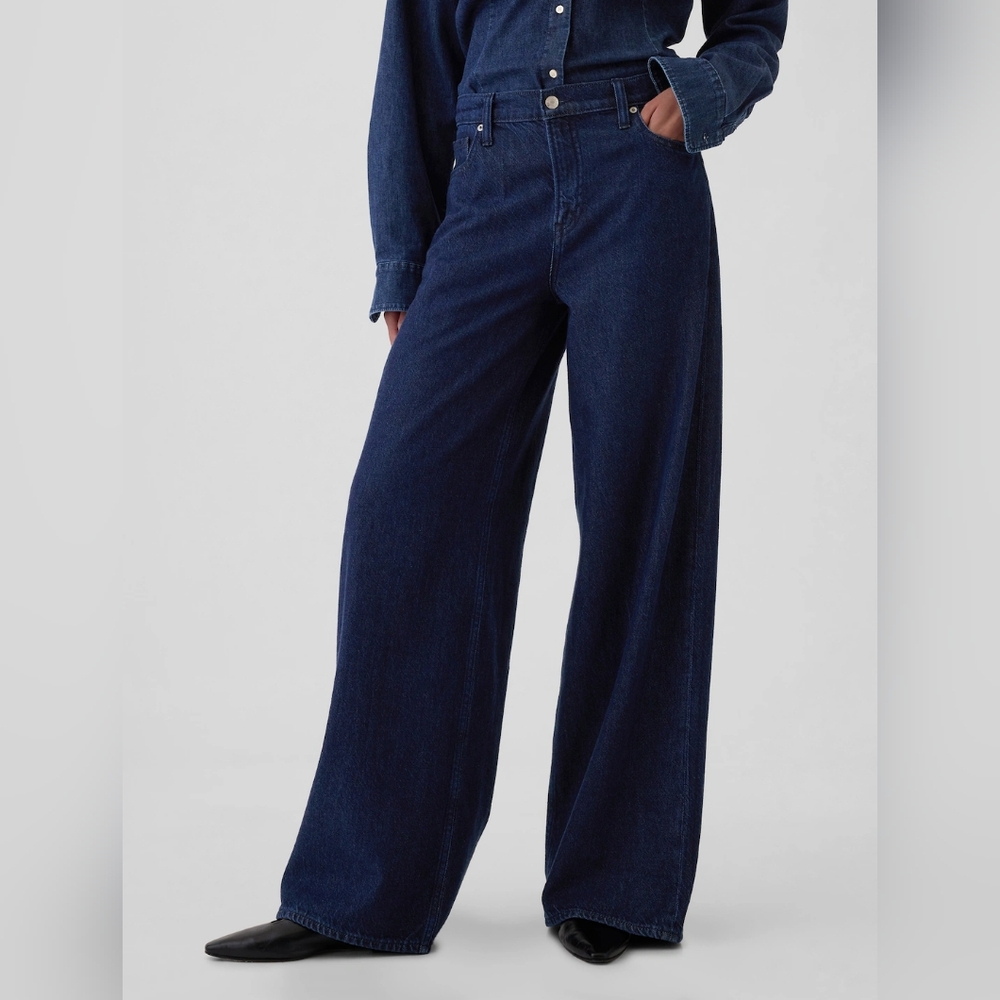 Gap Mid Rise Ultrasoft Baggy Jeans